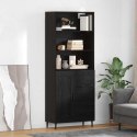 VidaXL Highboard so zásuvkou Čierny dub 69,5 x 34 x 180 cm