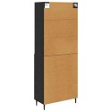 VidaXL Highboard so zásuvkou Čierny dub 69,5 x 34 x 180 cm