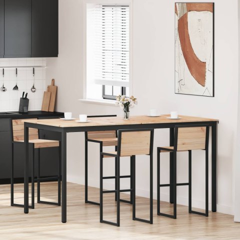 VidaXL Barový stôl Prírodná 110 x 55 x 105 cm Masívne borovicové drevo