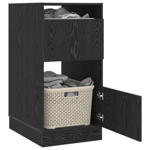 VidaXL Kuchynská skrinka na prádlo Čierny dub 50 x 68 x 102 cm