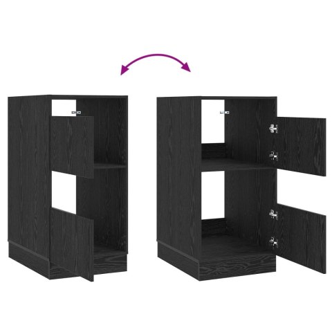 VidaXL Kuchynská skrinka na prádlo Čierny dub 50 x 68 x 102 cm