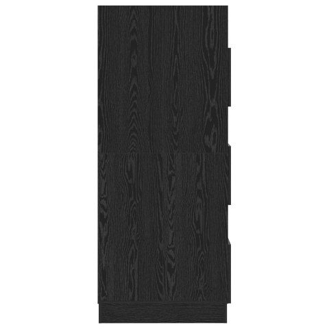 VidaXL Kuchynská skrinka na prádlo Čierny dub 50 x 68 x 162 cm