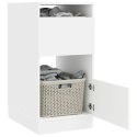 VidaXL Kuchynská skrinka na prádlo s úložiskom Biela 50 x 68 x 102 cm