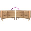 VidaXL Skrinka so zásuvkami OTTA 111x43x73,5 cm, borovica