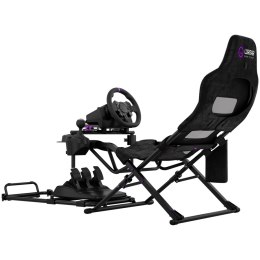 LORGAR FLEX RAF1, Sim Racing Cockpit Advanced, Foldable, 150x72x113 cm-playing, 38x72x126cm-folded, Black