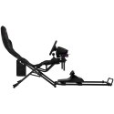 LORGAR FLEX RAF1, Sim Racing Cockpit Advanced, Foldable, 150x72x113 cm-playing, 38x72x126cm-folded, Black