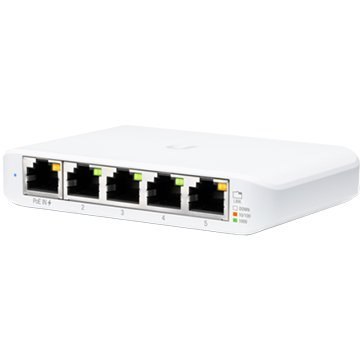 UBIQUITI UniFi Switch Flex Mini, 5 port, (4) GbE, (1) GbE PoE input port for power