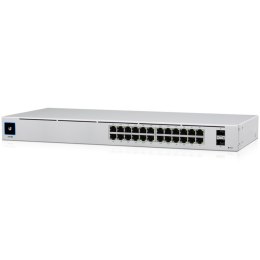 UBIQUITI UniFi Switch USW-24-PoE, 24 port Layer 2; (16) GbE PoE+, (8) GbE, (2) 1G SFP, 95W