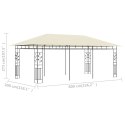 Altana ogrodowa z moskitierą, 6x3x2,73 m, kremowa