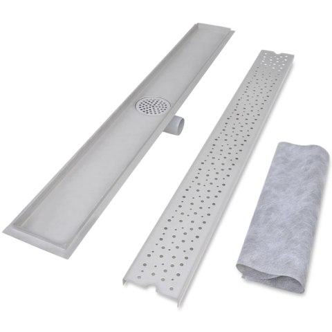 Odpływ prysznicowy liniowy, 2 szt., Bubble, stal, 1030x140 mm Odpływ prysznicowy liniowy, 2 szt., Bubble, stal, 1030x140 mm
