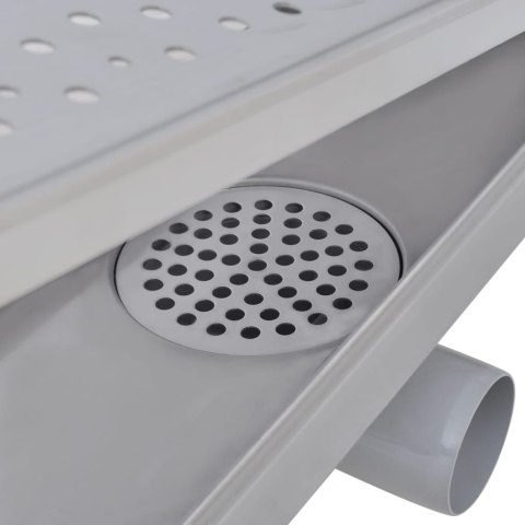 Odpływ prysznicowy liniowy, 2 szt., Bubble, stal, 1030x140 mm Odpływ prysznicowy liniowy, 2 szt., Bubble, stal, 1030x140 mm