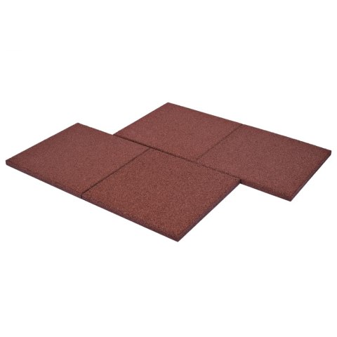 Gumowe płyty, 12 szt., 50 x 50 x 3 cm, czerwone Gumowe płyty, 12 szt., 50 x 50 x 3 cm, czerwone